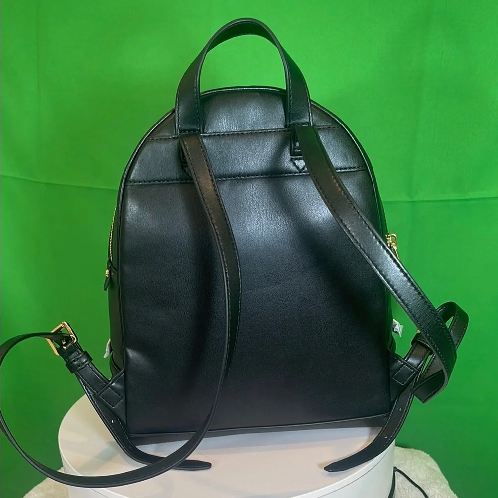 Michael Kors Embossed Black Backpack - Picture 5 of 9